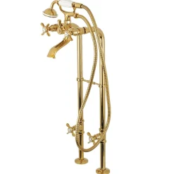 Sale Cross-Handle Freestanding Tub Faucet Package Free Standing Tub Fillers|Tub Faucets
