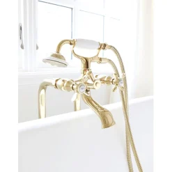 Sale Cross-Handle Freestanding Tub Faucet Package Free Standing Tub Fillers|Tub Faucets