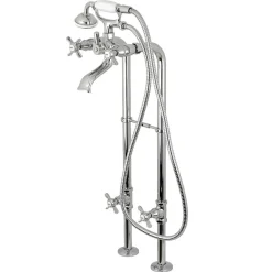 Sale Cross-Handle Freestanding Tub Faucet Package Free Standing Tub Fillers|Tub Faucets