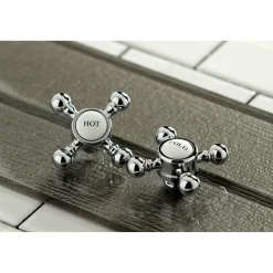 Discount Cross-Handle 4-Inch Centerset Bathroom Faucet 4