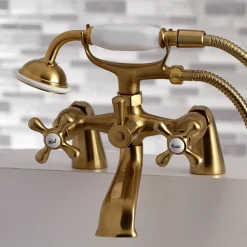 Clearance Deck Mount Clawfoot Tub Faucet with Hand Shower Tub & Shower Sets|Tub Faucets