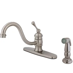 Hot Deck Mount 8-Inch Centerset Kitchen Faucet Faucets With Side Spray