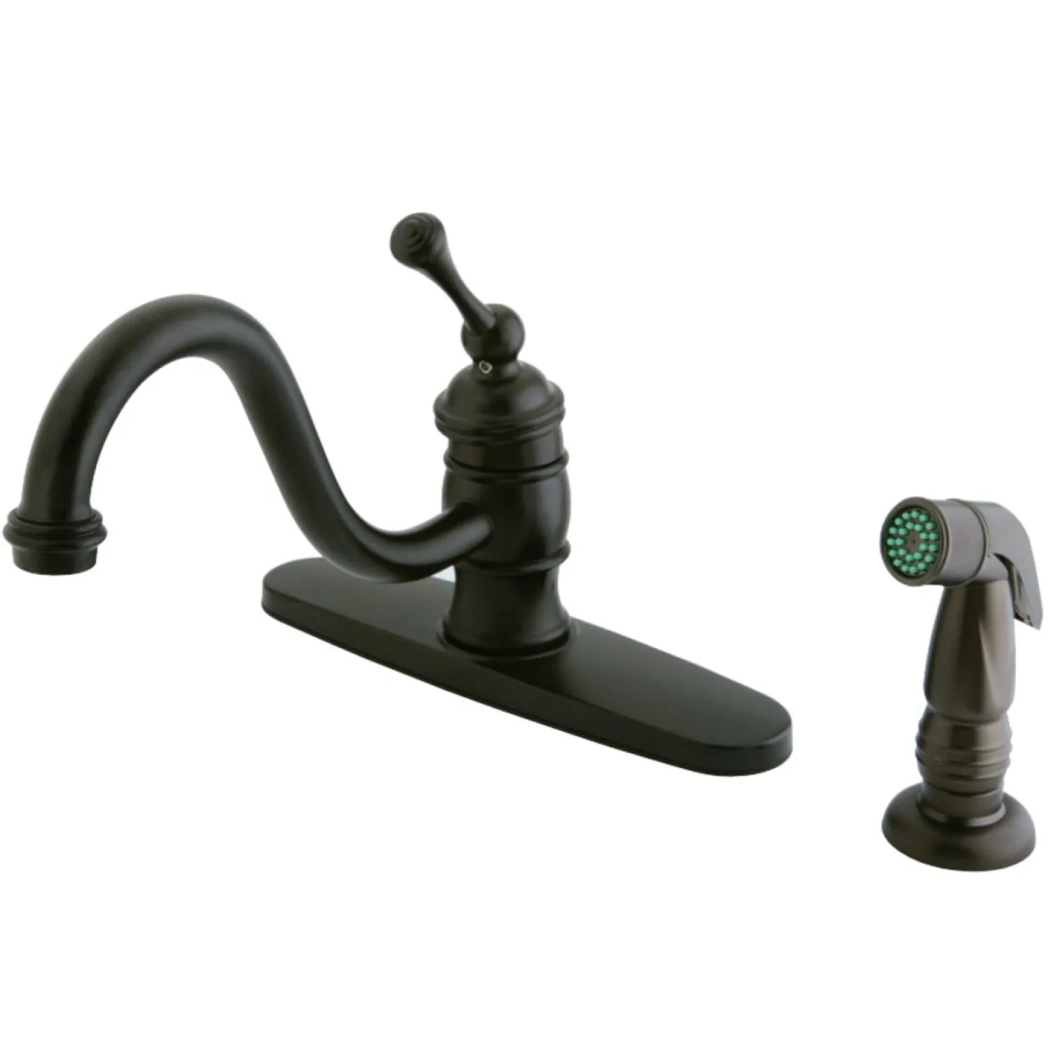 Hot Deck Mount 8-Inch Centerset Kitchen Faucet Faucets With Side Spray