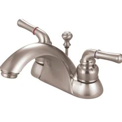 Discount Deck Mount 4-Inch Centerset Bathroom Faucet with Pop-Up Drain 4