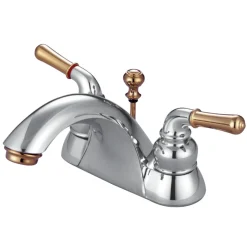 Discount Deck Mount 4-Inch Centerset Bathroom Faucet with Pop-Up Drain 4