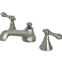 Hot Deck Mount 8-Inch Widespread Bathroom Faucet with Brass Pop-Up 8