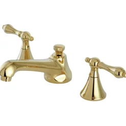 Hot Deck Mount 8-Inch Widespread Bathroom Faucet with Brass Pop-Up 8
