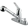 Outlet Deck Mount Pull-Out Kitchen Faucet Single Hole