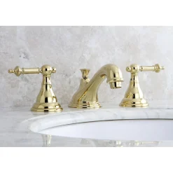 Best Deck Mount 8" Widespread Bathroom Faucet with Brass Pop-Up 8" Widespread