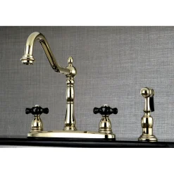 Duchess Centerset 4-Hole Kitchen Faucet Faucets With Side Spray