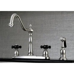 Duchess Centerset 4-Hole Kitchen Faucet Faucets With Side Spray