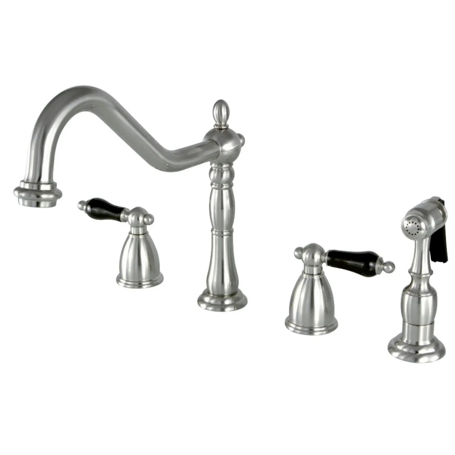 Duchess Deck Mount Widespread 4-Hole Kitchen Faucet Widespread Kitchen Faucets|Faucets With Side Spray
