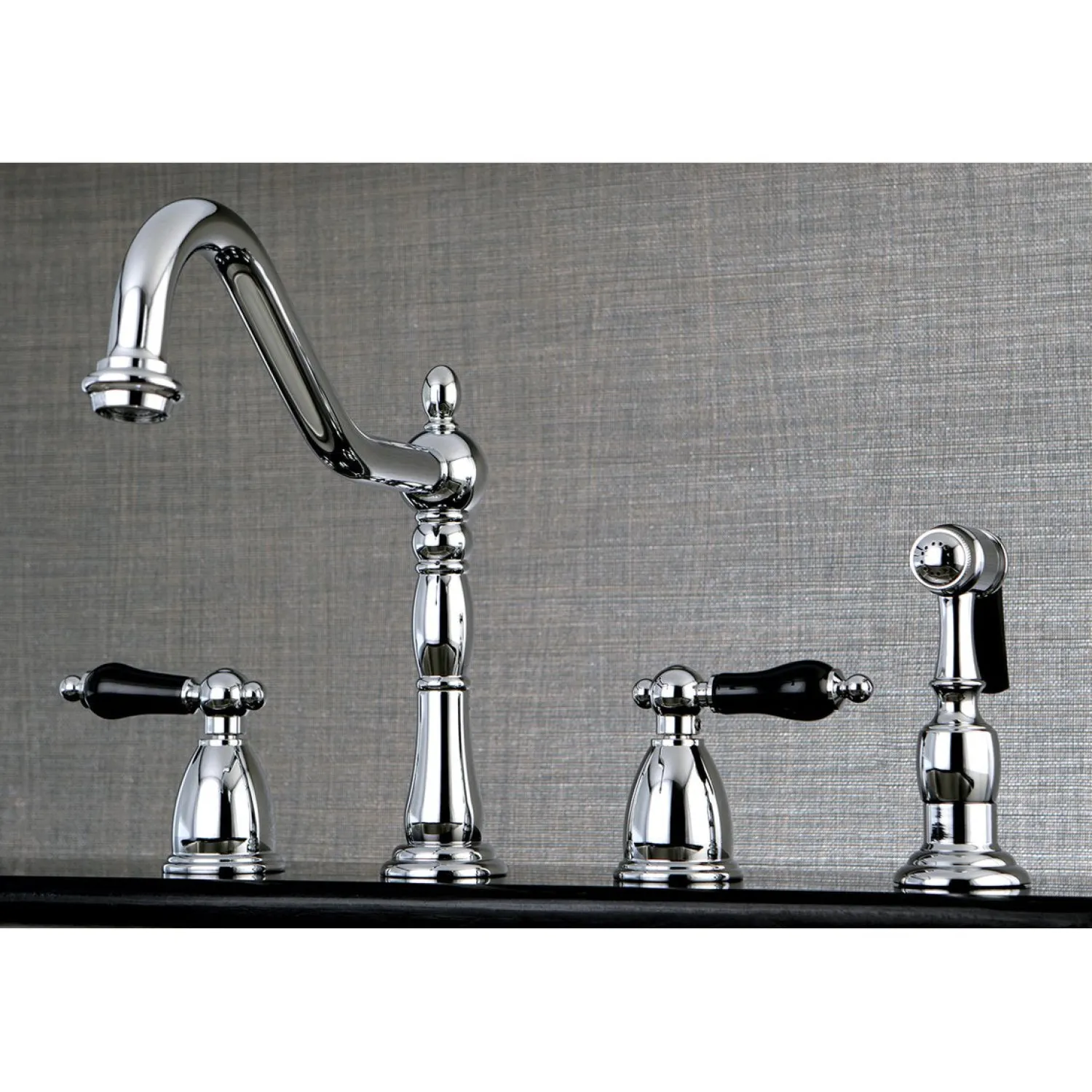Duchess Deck Mount Widespread 4-Hole Kitchen Faucet Widespread Kitchen Faucets|Faucets With Side Spray
