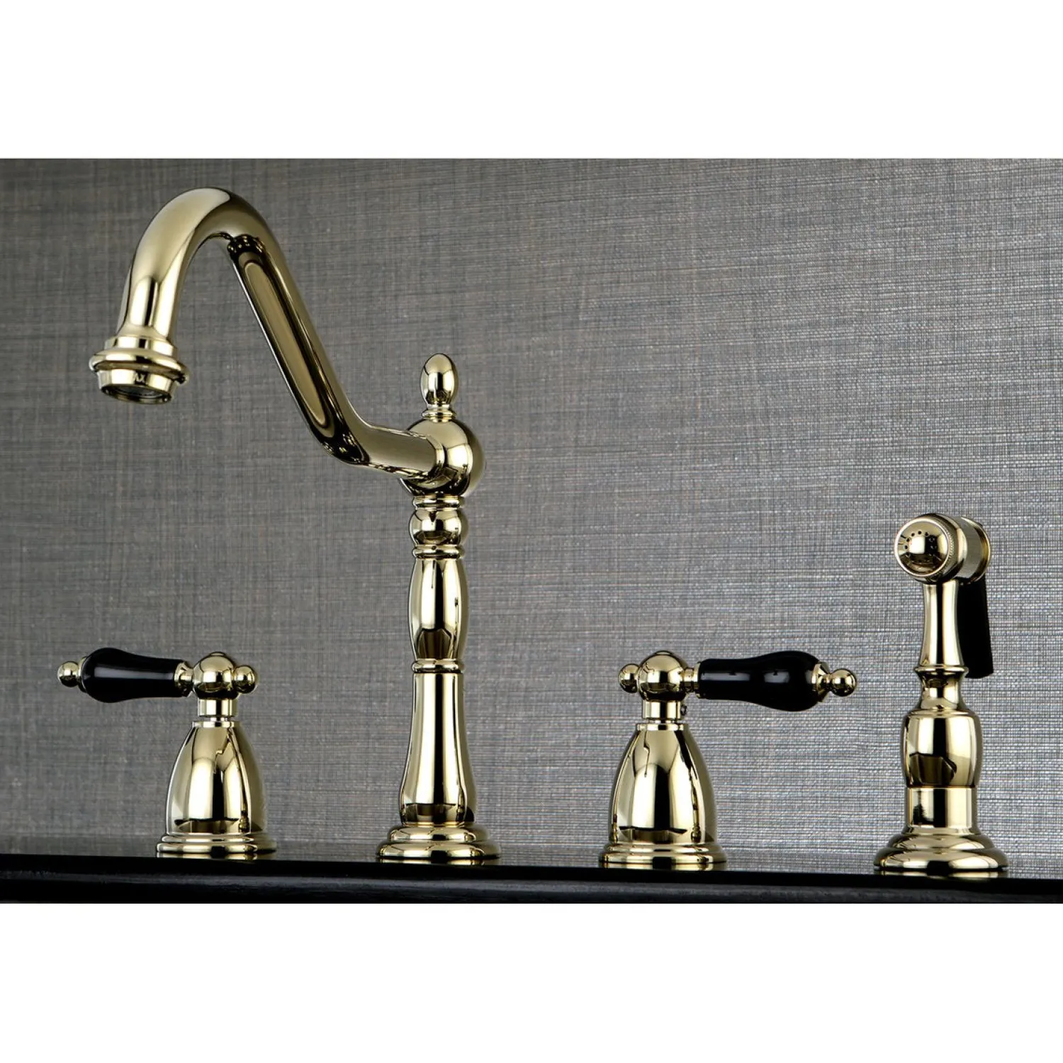 Duchess Deck Mount Widespread 4-Hole Kitchen Faucet Widespread Kitchen Faucets|Faucets With Side Spray