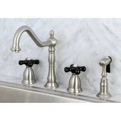 New Duchess Deck Mount 4-Hole Widespread Kitchen Faucet Widespread Kitchen Faucets|Faucets With Side Spray