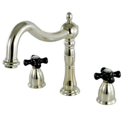 Online Duchess Deck Mount Roman Tub Filler with Cross Handle Tub Faucets