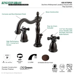 Outlet Duchess 3-Hole 8-Inch Widespread Bathroom Faucet 8