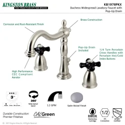Outlet Duchess 3-Hole 8-Inch Widespread Bathroom Faucet 8