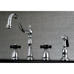 Discount Duchess 4-Hole Widespread Kitchen Faucet Widespread Kitchen Faucets|Faucets With Side Spray
