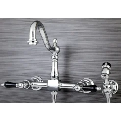 Sale Duchess 8-Inch Centerset Wall Mount Kitchen Faucet with Brass Sprayer Wall Mounted Kitchen Faucets|Faucets With Side Spray