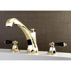 Clearance Duchess Roman Tub Filler with Porcelain Lever Handle Tub Faucets