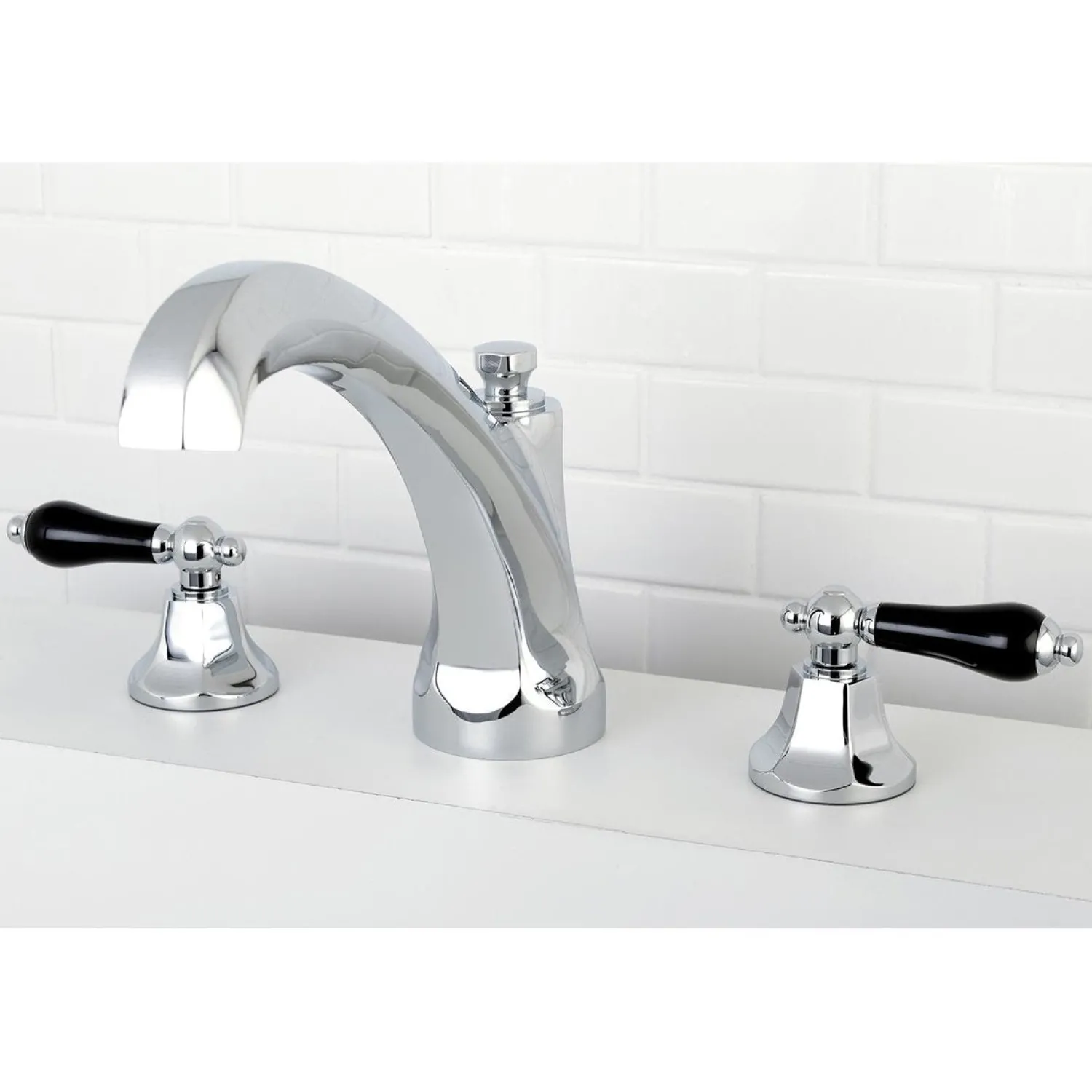 Clearance Duchess Roman Tub Filler with Porcelain Lever Handle Tub Faucets