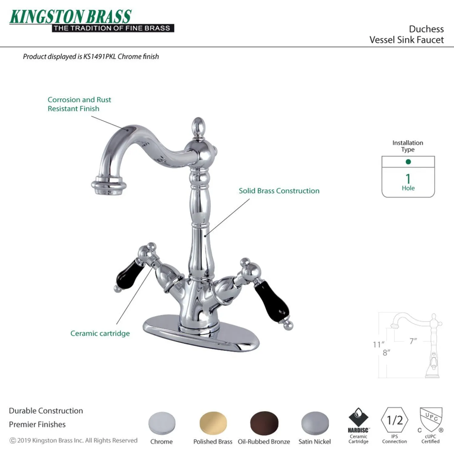 Outlet Duchess Vessel Sink Faucet Vessel Faucets