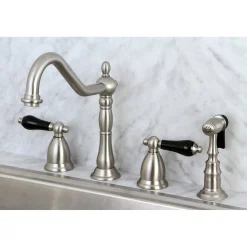 Outlet Duchess Widespread 4-Hole Kitchen Faucet Widespread Kitchen Faucets|Faucets With Side Spray