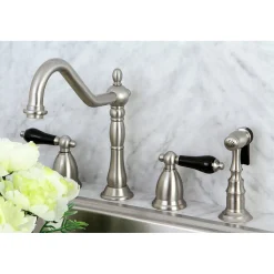Outlet Duchess Widespread 4-Hole Kitchen Faucet Widespread Kitchen Faucets|Faucets With Side Spray