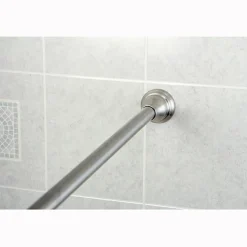 Hot Edenscape Americana 72" Tension Shower Rod with Decorative Flange Shower Curtain Rods
