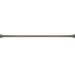 Hot Edenscape Americana 72" Tension Shower Rod with Decorative Flange Shower Curtain Rods