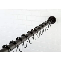Discount Edenscape 72-Inch Adjustable Stainless Steel Shower Curtain Rod with Rings Shower Curtain Rods