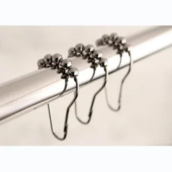 Sale Edenscape Roller Ball Shower Curtain Rings, 12 Pcs/Set Shower Curtain Rods
