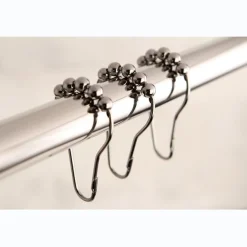 Sale Edenscape Roller Ball Shower Curtain Rings, 12 Pcs/Set Shower Curtain Rods