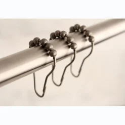 Sale Edenscape Roller Ball Shower Curtain Rings, 12 Pcs/Set Shower Curtain Rods