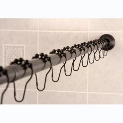 Best Edenscape Straight Shower Curtain Rod with Shower Curtain Rings Shower Curtain Rods