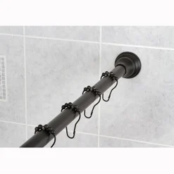 Best Edenscape Straight Shower Curtain Rod with Shower Curtain Rings Shower Curtain Rods