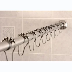Best Edenscape Straight Shower Curtain Rod with Shower Curtain Rings Shower Curtain Rods