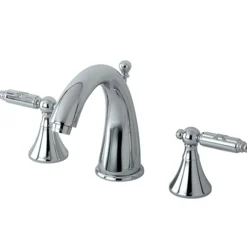 Elinvar 8" to 16" Widespread Lavatory Faucet with Brass Pop-up and Two Handle 8" Widespread