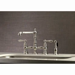 Sale English Country Kitchen Faucet with Side Sprayer Faucets With Side Spray|Bridge Faucets