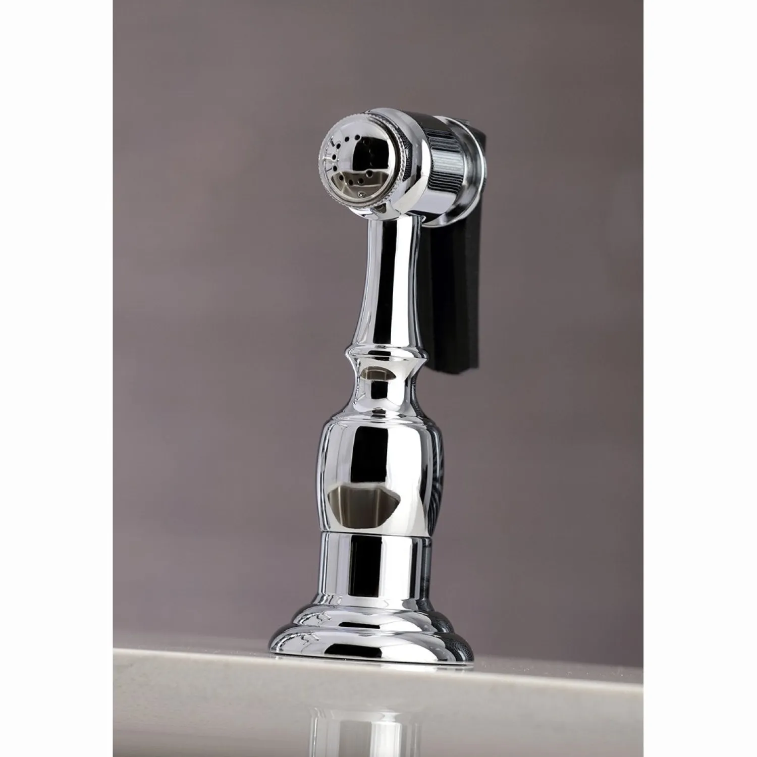 Discount English Country 4-Hole 8" Bridge Kitchen Faucet with Sprayer Faucets With Side Spray|Bridge Faucets