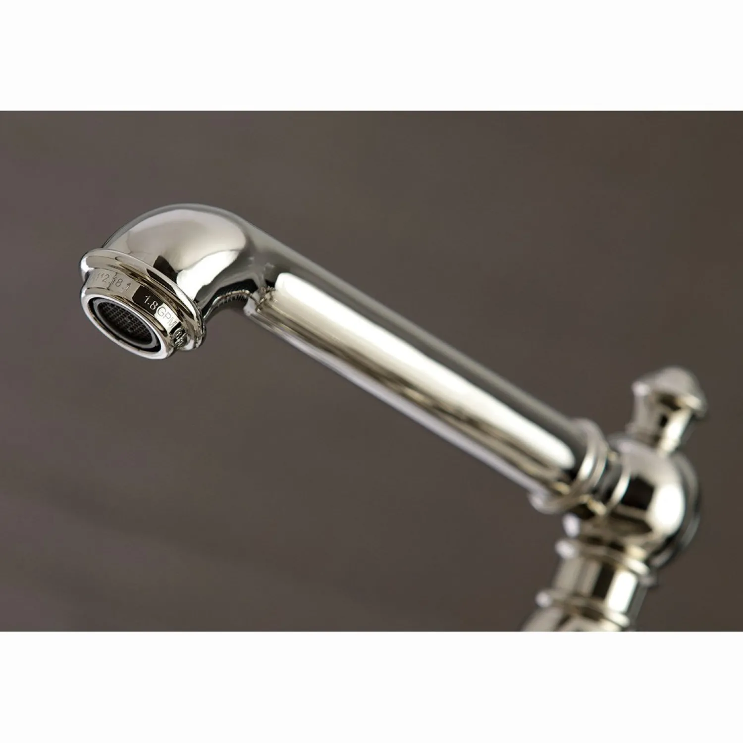 Discount English Country 4-Hole 8" Bridge Kitchen Faucet with Sprayer Faucets With Side Spray|Bridge Faucets