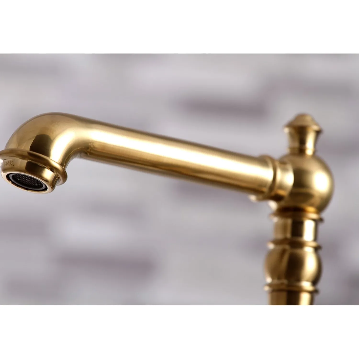Discount English Country 4-Hole 8" Bridge Kitchen Faucet with Sprayer Faucets With Side Spray|Bridge Faucets