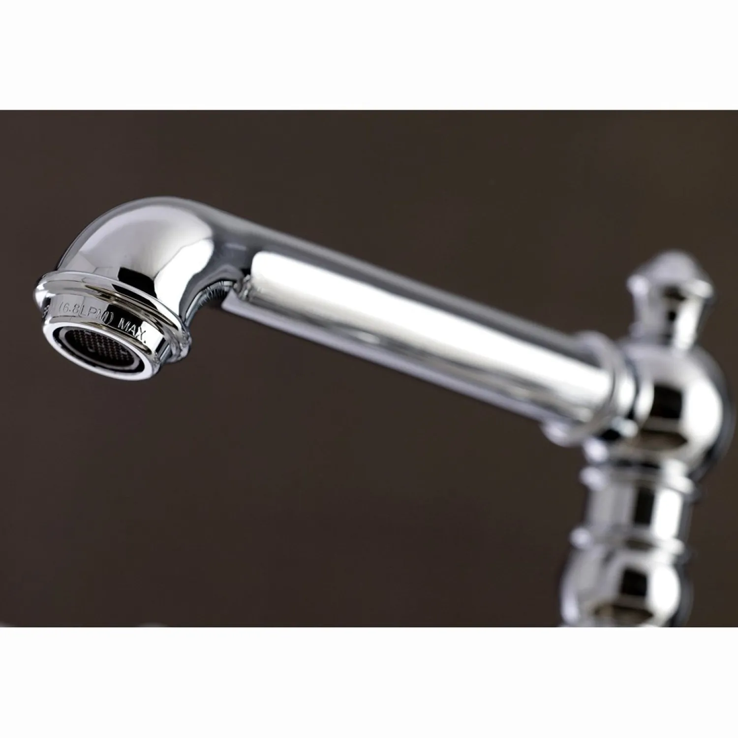 Discount English Country 4-Hole 8" Bridge Kitchen Faucet with Sprayer Faucets With Side Spray|Bridge Faucets