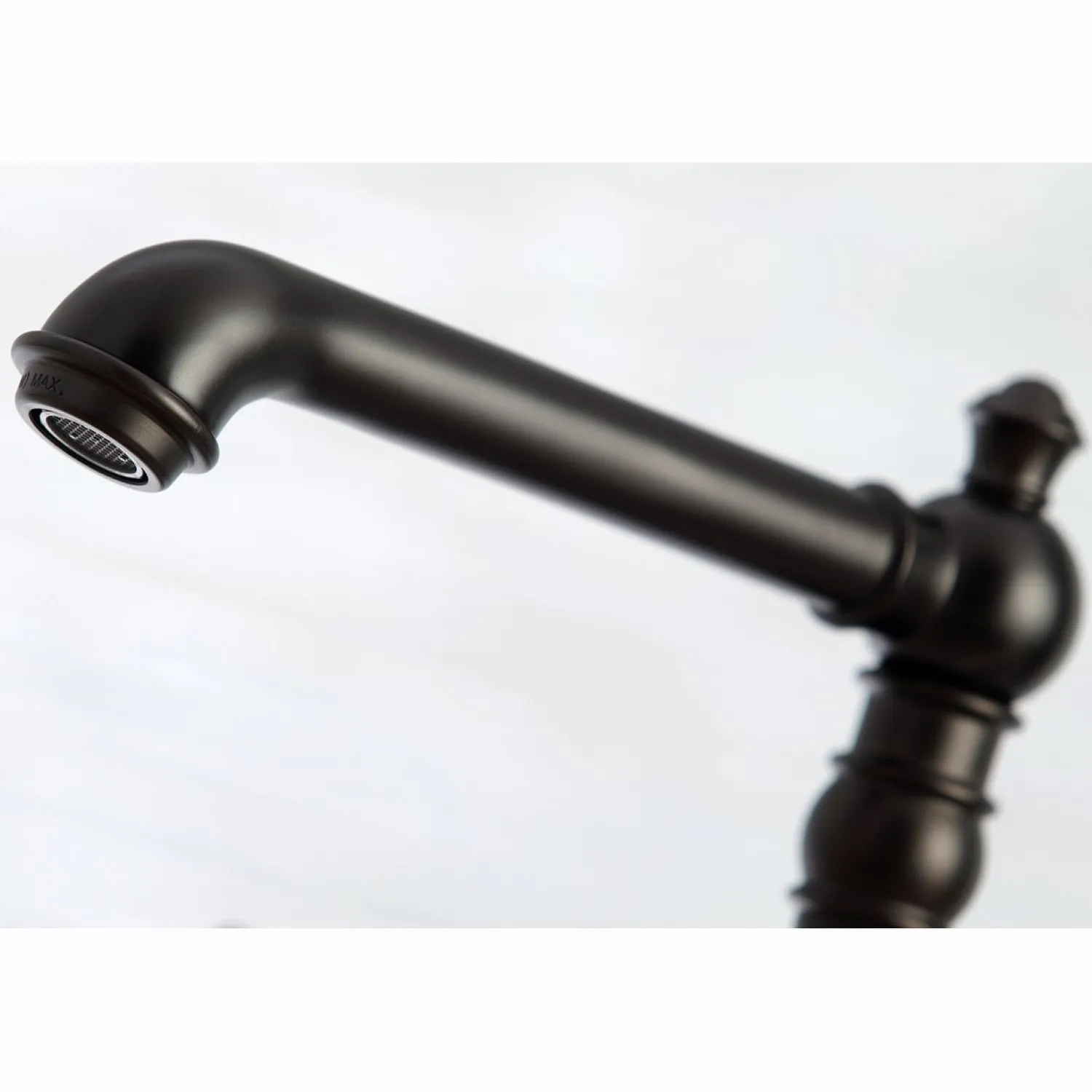 Outlet English Country 8" Bridge 4-Hole Kitchen Faucet with Sprayer Faucets With Side Spray|Bridge Faucets