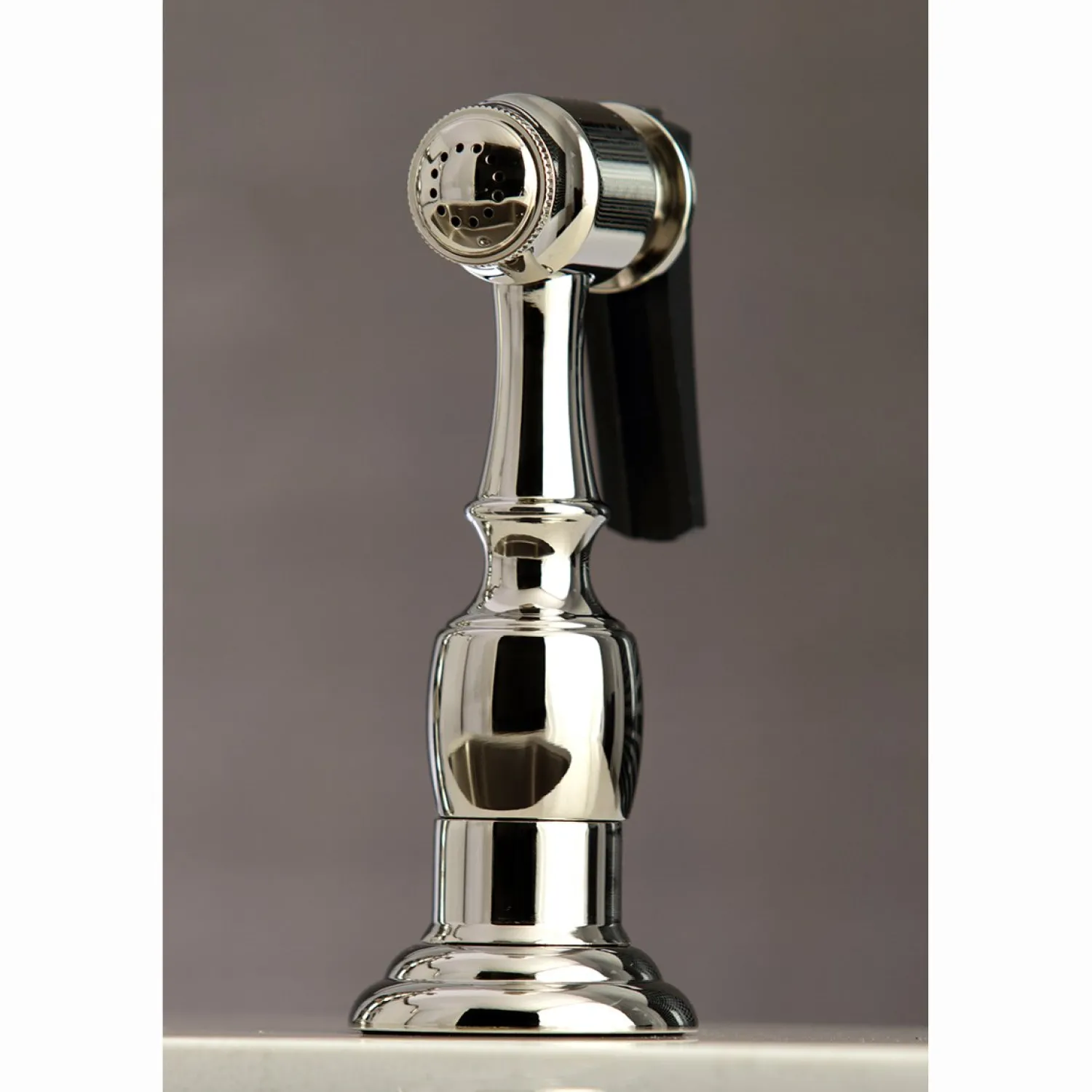 Outlet English Country 8" Bridge 4-Hole Kitchen Faucet with Sprayer Faucets With Side Spray|Bridge Faucets
