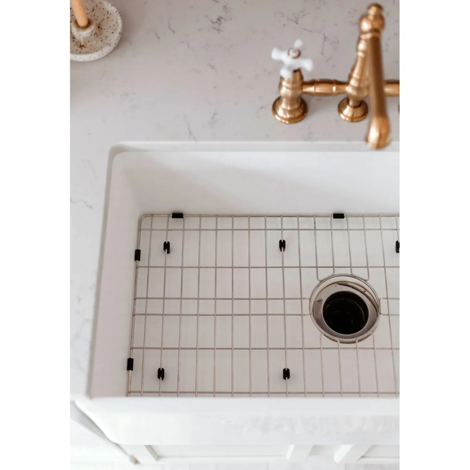 Outlet English Country 8" Bridge 4-Hole Kitchen Faucet with Sprayer Faucets With Side Spray|Bridge Faucets