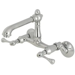 Hot English Country Wall Mount 6-Inch Adjustable Center Kitchen Faucet Wall Mounted Kitchen Faucets