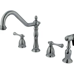 English Country Widespread Kitchen Faucet Widespread Kitchen Faucets