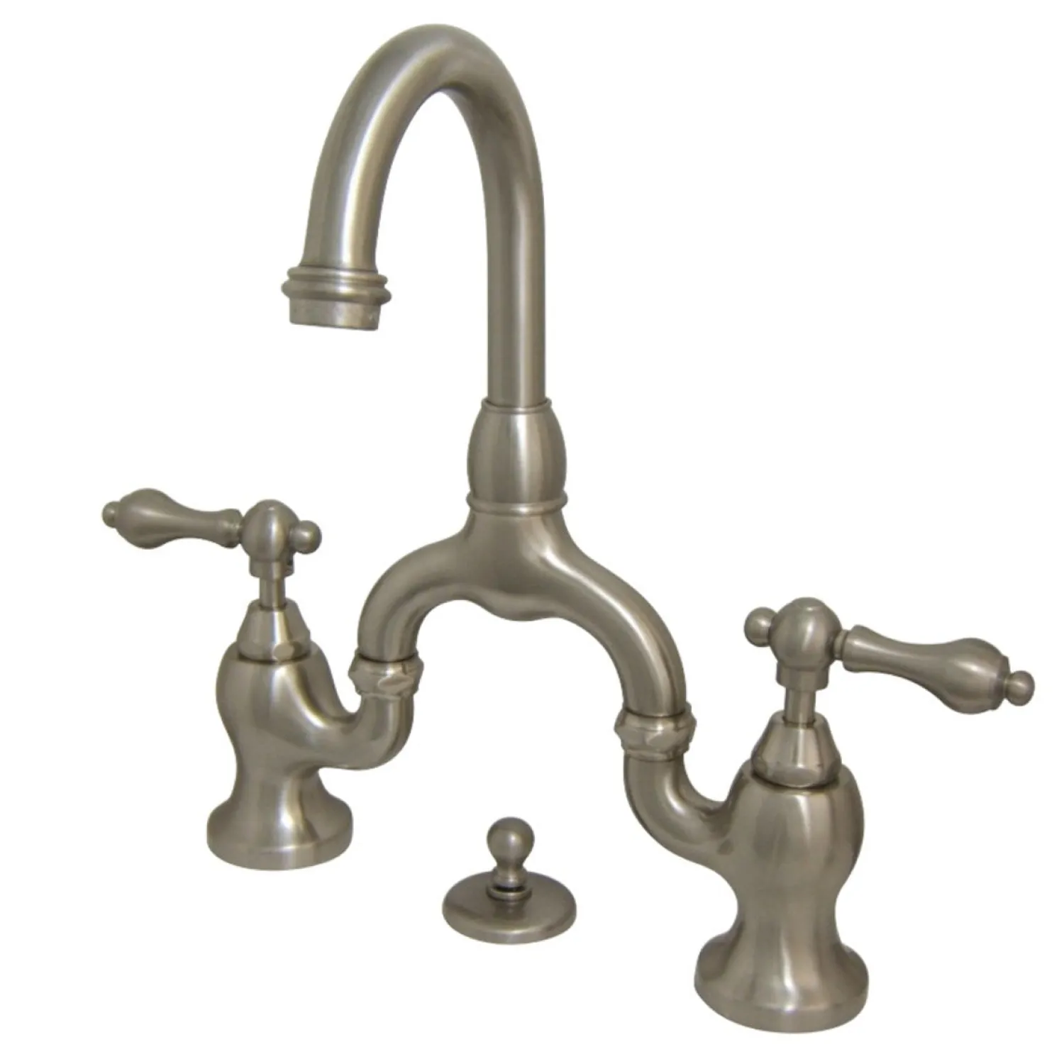 Online English Country 3-Hole Bathroom Bridge Faucet 8" Widespread|4" Center Set